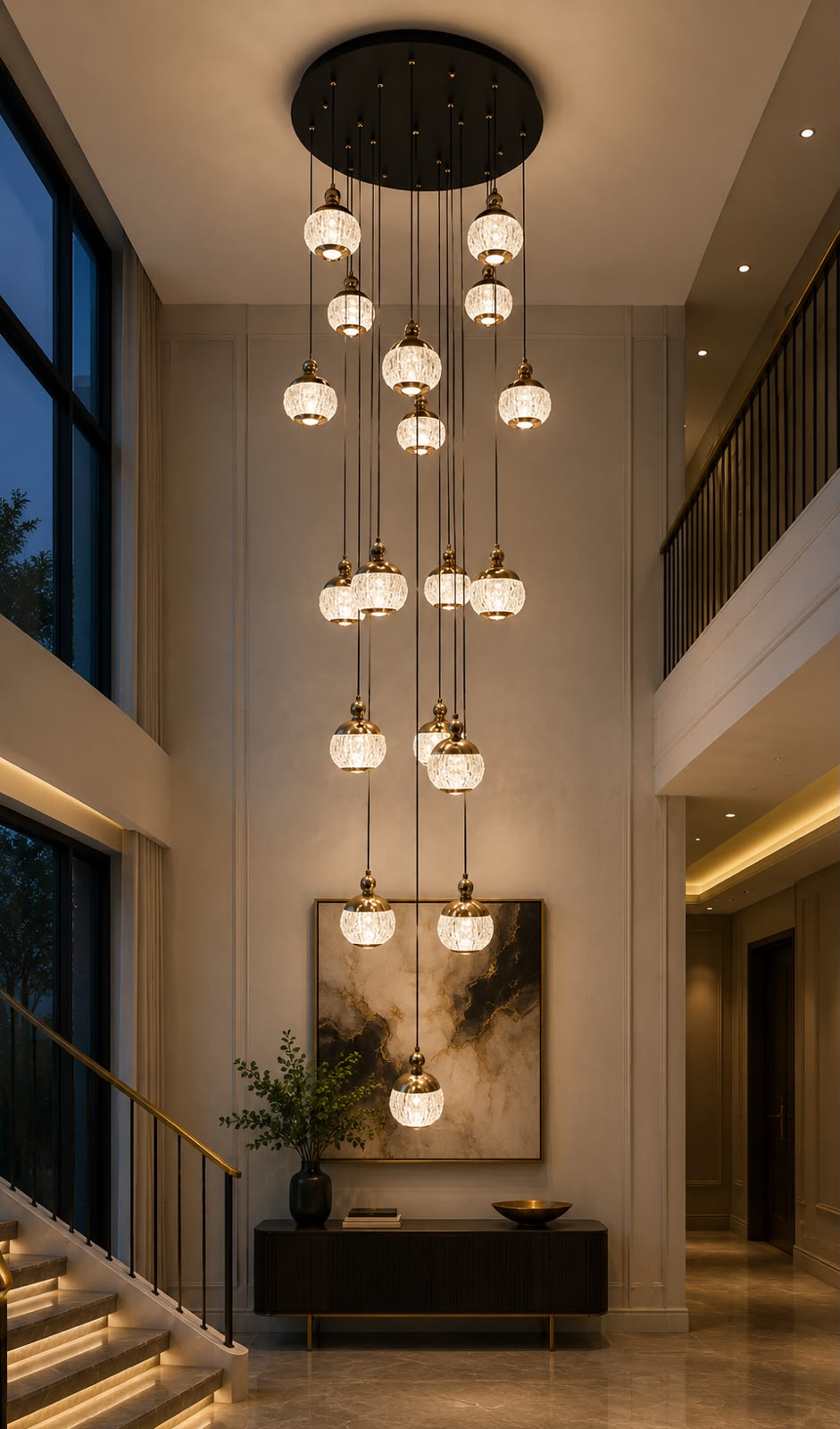 Duplex chandelier